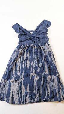 Converse One Star Blue Tie-Dye Sleeveless Sundress with Ruched Bodice medium